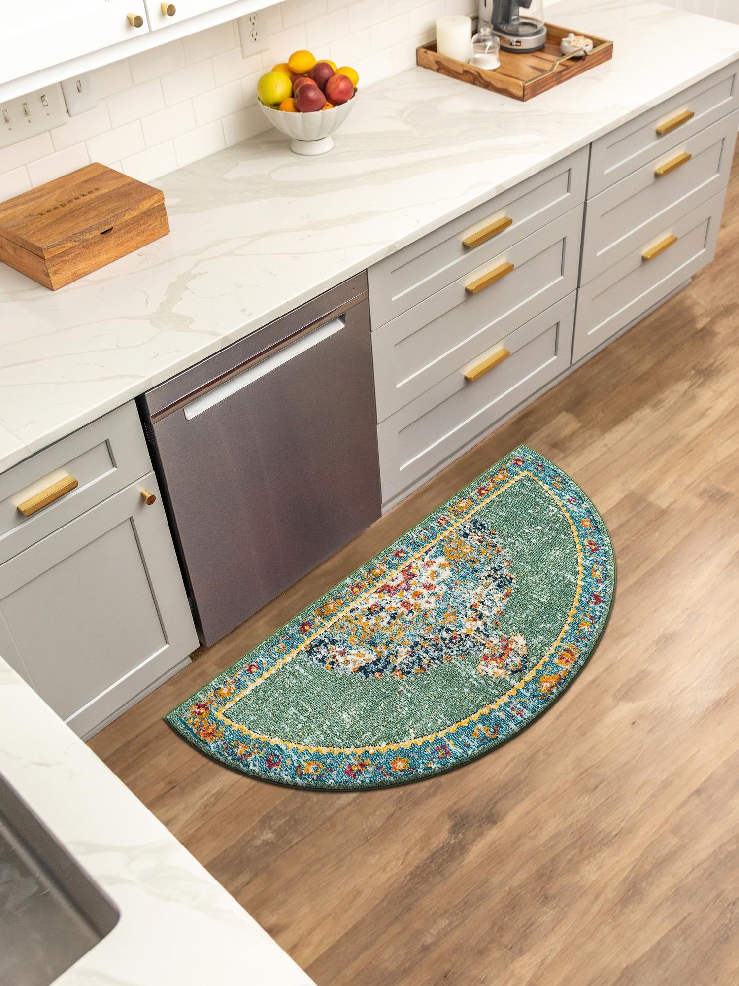 Green 3' 1 x 6' 1 Penrose Hearth Area Rug