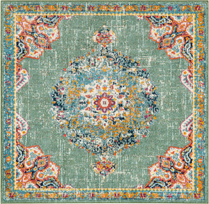 Green 6' 1 x 6' 1 Penrose Square Area Rug