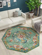 Green 6' 1 x 6' 1 Penrose Octagon Area Rug