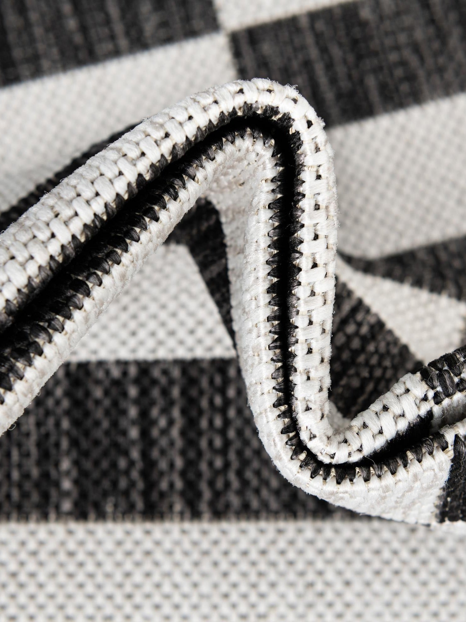 Charcoal 3' 1 x 6' 1 Outdoor Striped Hearth Area Rug Weather Resistant for Patio, Deck, Terrace, Balcony, Porch