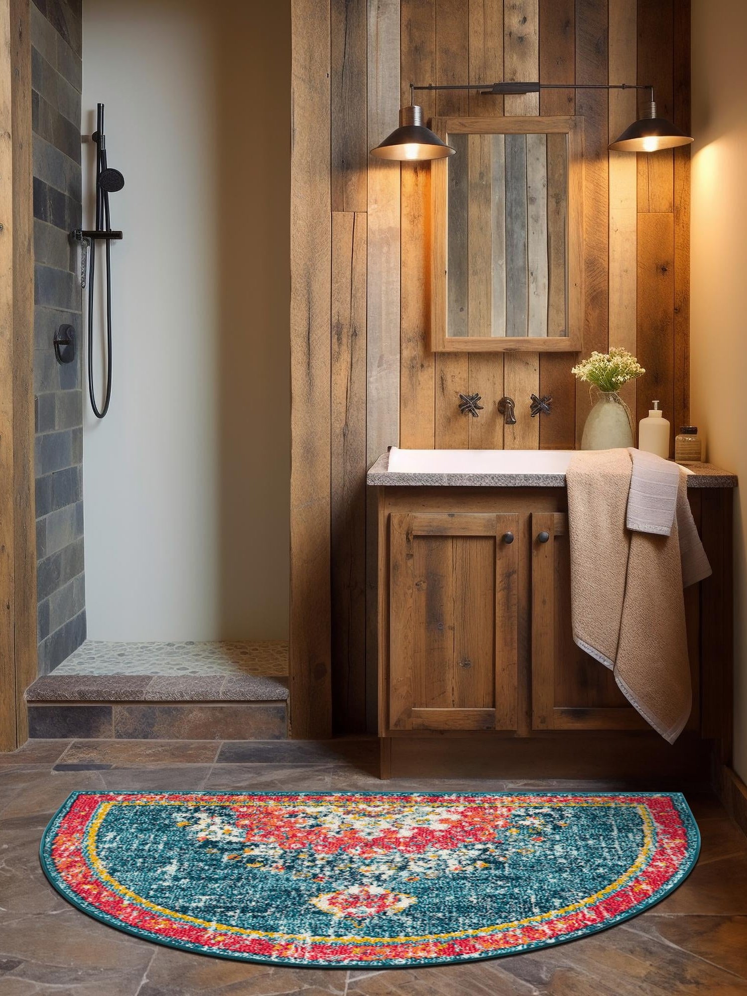 Blue 2' 7 x 4' 1 Penrose Hearth Area Rug