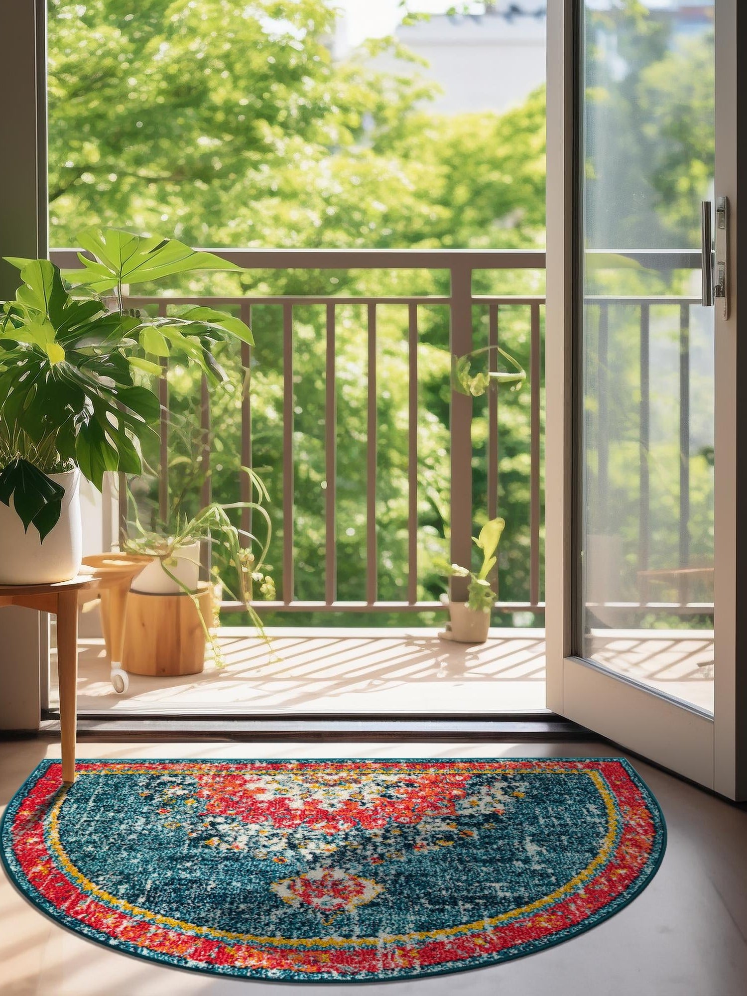 Blue 2' 7 x 4' 1 Penrose Hearth Area Rug