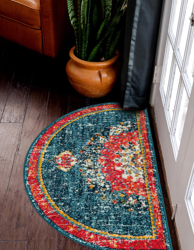 Blue 2' 7 x 4' 1 Penrose Hearth Area Rug