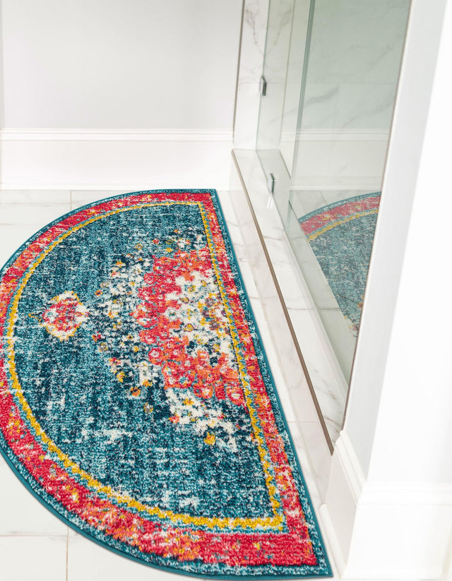 Blue 2' 7 x 4' 1 Penrose Hearth Area Rug