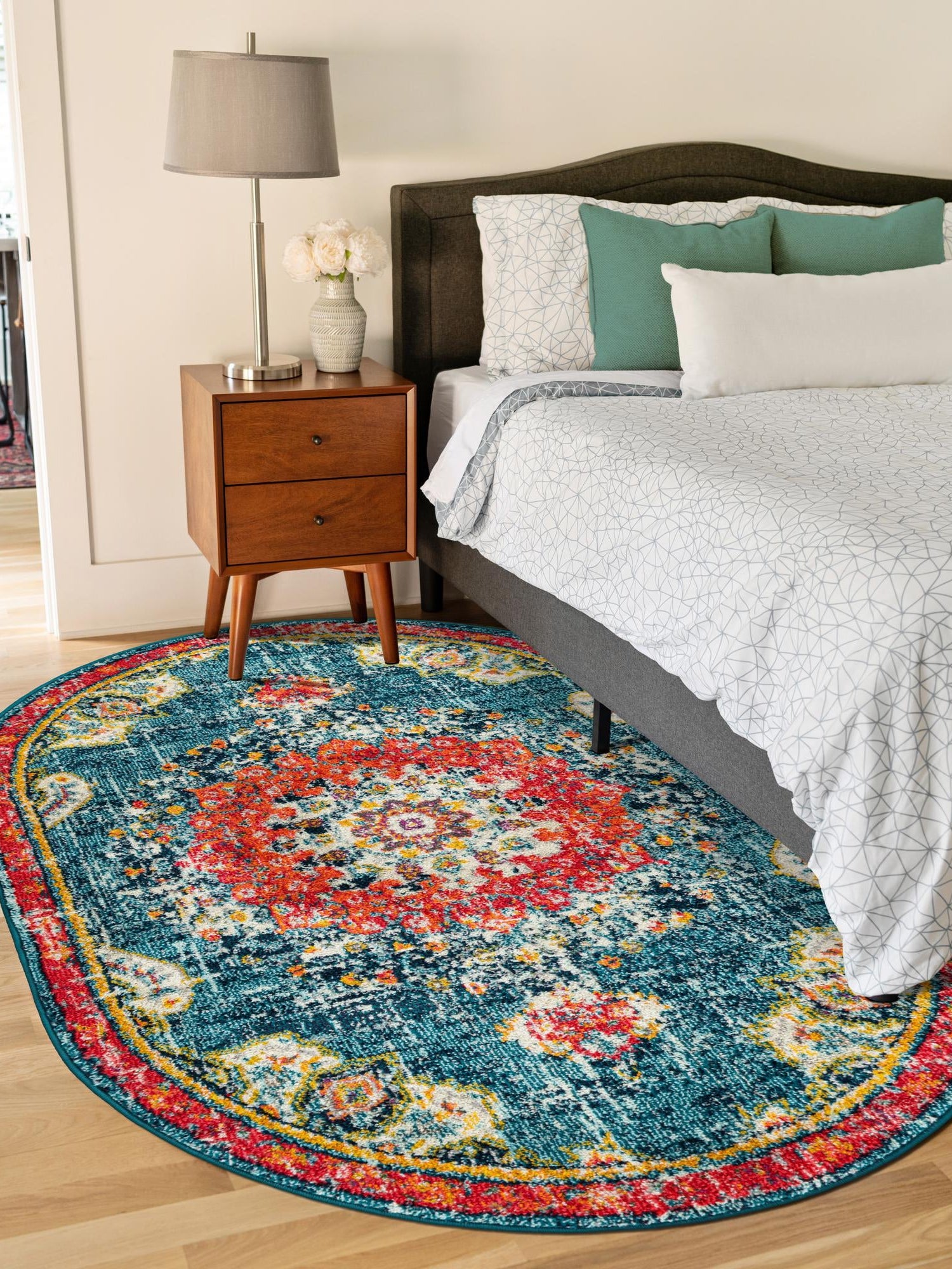 Blue 3' 1 x 5' 3 Penrose Oval Area Rug