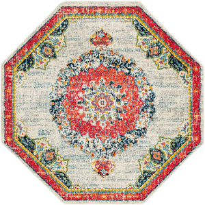 Ivory 6' 1 x 6' 1 Penrose Octagon Area Rug
