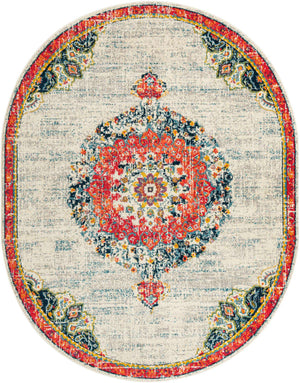 Ivory 7' 10 x 10' Penrose Oval Area Rug