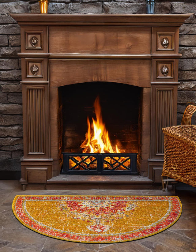 Gold 2' 2 x 3' 7 Penrose Hearth Area Rug