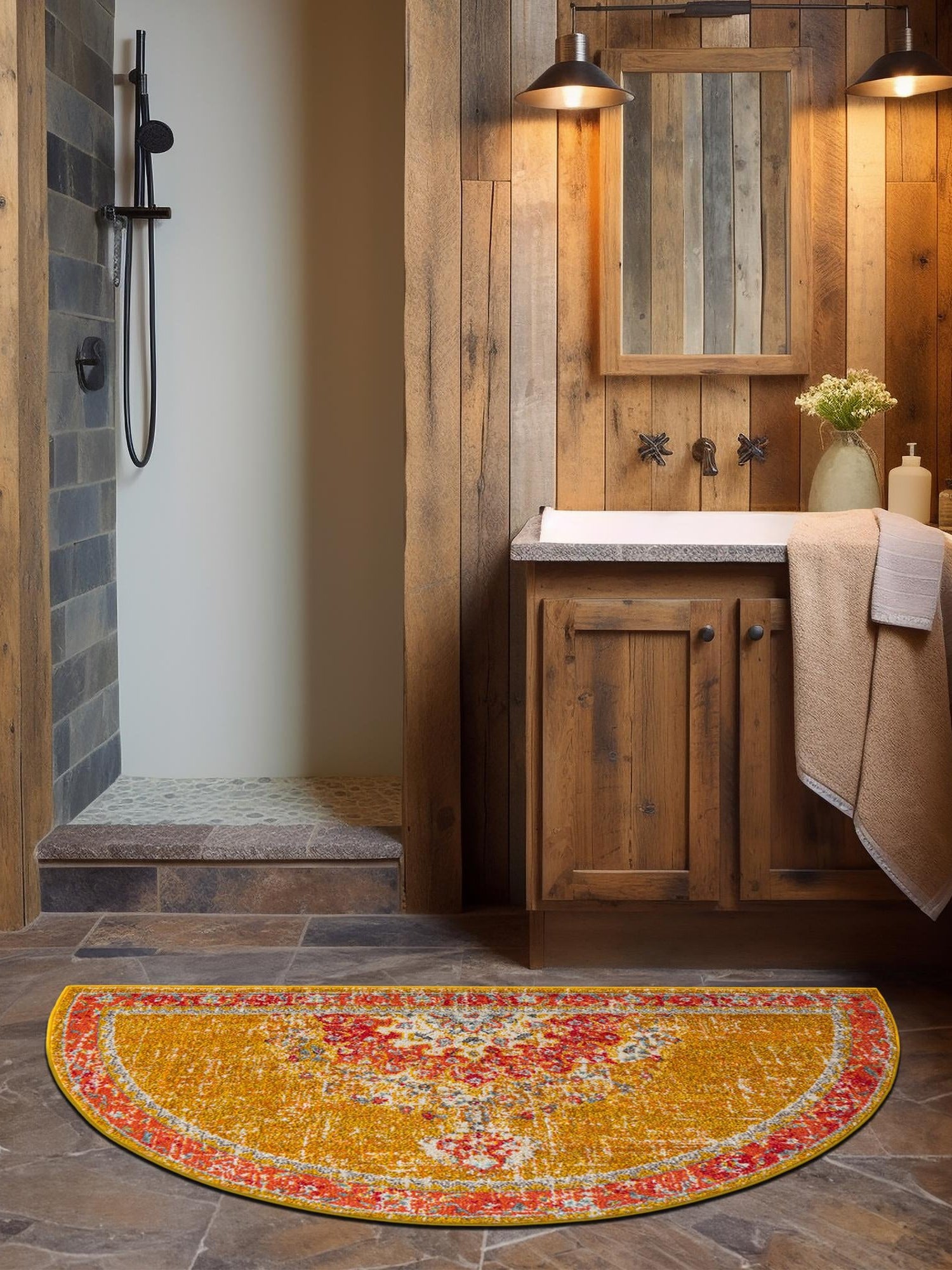 Gold 3' 1 x 6' 1 Penrose Hearth Area Rug