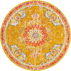 Gold 4' 1 x 4' 1 Penrose Round Area Rug