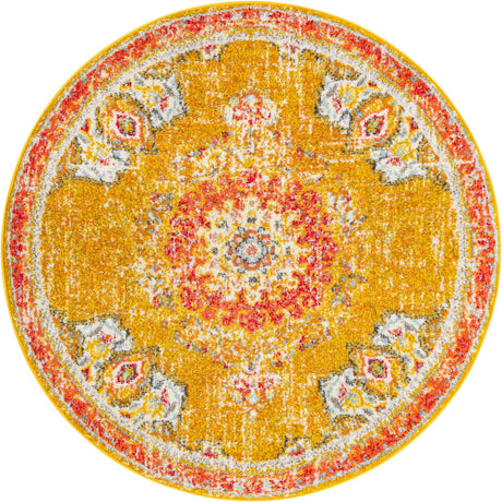 Gold 4' 1 x 4' 1 Penrose Round Area Rug