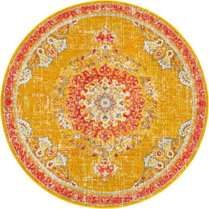 Gold 7' 1 x 7' 1 Penrose Round Area Rug