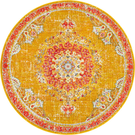 Gold 7' 1 x 7' 1 Penrose Round Area Rug