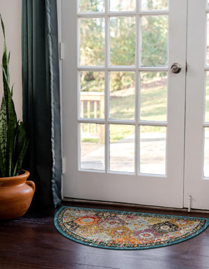 Multicolor 2' 7 x 4' 1 Penrose Hearth Area Rug