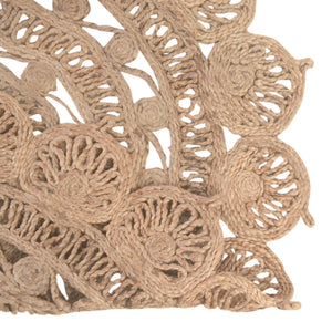 Natural 4' 1 x 4' 1 Braided Jute Round Rug