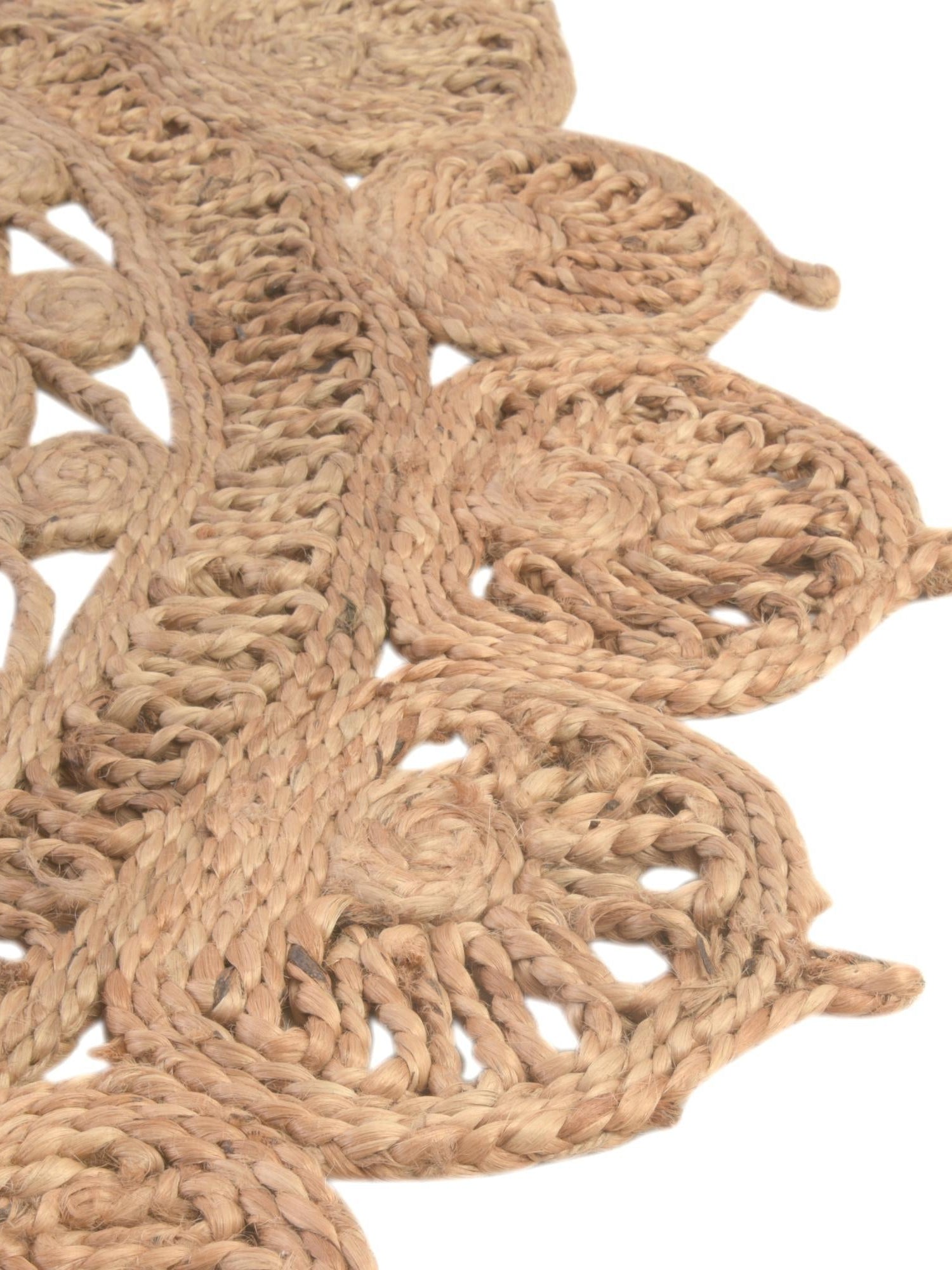 Natural 3' 1 x 5' 1 Braided Jute Oval Area Rug 100% Jute Hand Braided Natural Eco-Friendly Boho Style Carpet for Living Rooms Dining Office Space Dorms for Sale at Rug Engine