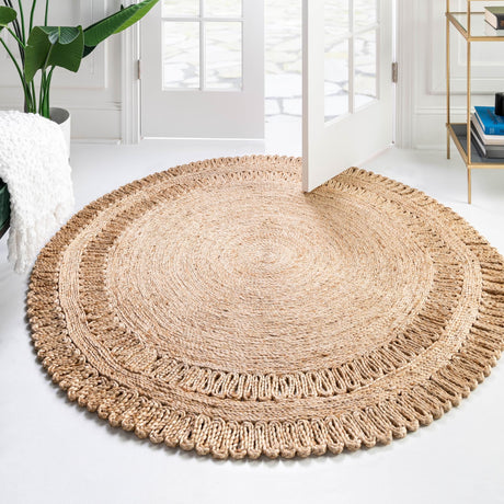 Natural 7' 10 x 7' 10 Braided Jute Round Area Rug 100% Jute Hand Braided Natural Eco-Friendly Boho Style Carpet for Living Rooms Dining Office Space Dorms for Sale at Rug Engine