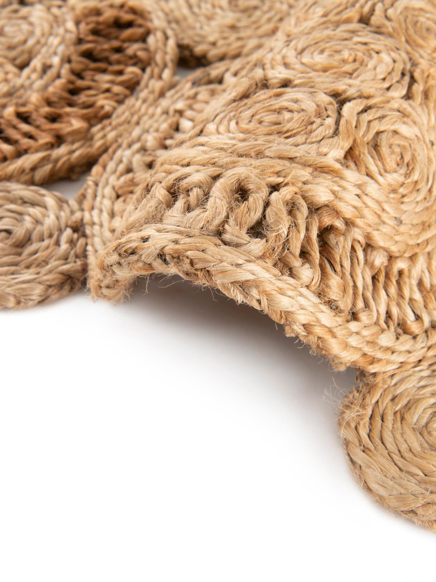 Natural 7' 10 x 7' 10 Braided Jute Round Area Rug 100% Jute Hand Braided Natural Eco-Friendly Boho Style Carpet for Living Rooms Dining Office Space Dorms for Sale at Rug Engine