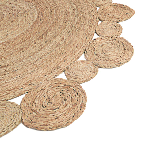 Natural 4' 1 x 6' 1 Braided Jute Oval Area Rug 100% Jute Hand Braided Natural Eco-Friendly Boho Style Carpet for Living Rooms Dining Office Space Dorms for Sale at Rug Engine