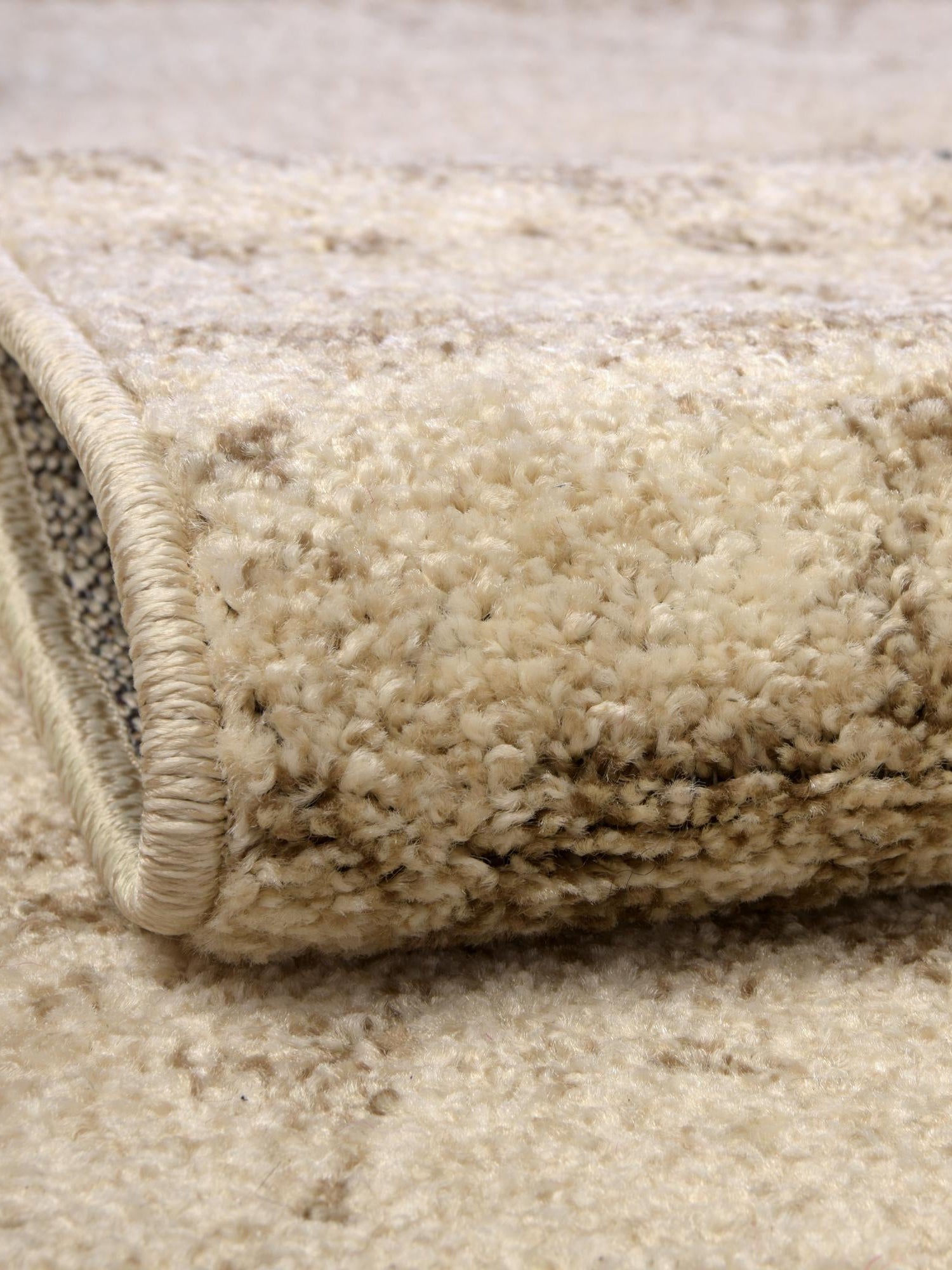 Bone Beige 2' 2 x 3' 7 Del Mar Hearth Half-Round Semicircle Area Rug 100% Polypropylene Easy Clean Stain Resistant Vivid Modern Carpet Mat for Home Decor Interior Designing for Sale at Rug Engine