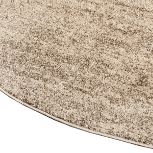 Bone Beige 3' 1 x 6' 1 Del Mar Hearth Half-Round Semicircle Area Rug 100% Polypropylene Easy Clean Stain Resistant Vivid Modern Carpet Mat for Home Decor Interior Designing for Sale at Rug Engine