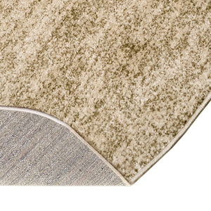 Bone Beige 3' 1 x 6' 1 Del Mar Hearth Half-Round Semicircle Area Rug 100% Polypropylene Easy Clean Stain Resistant Vivid Modern Carpet Mat for Home Decor Interior Designing for Sale at Rug Engine