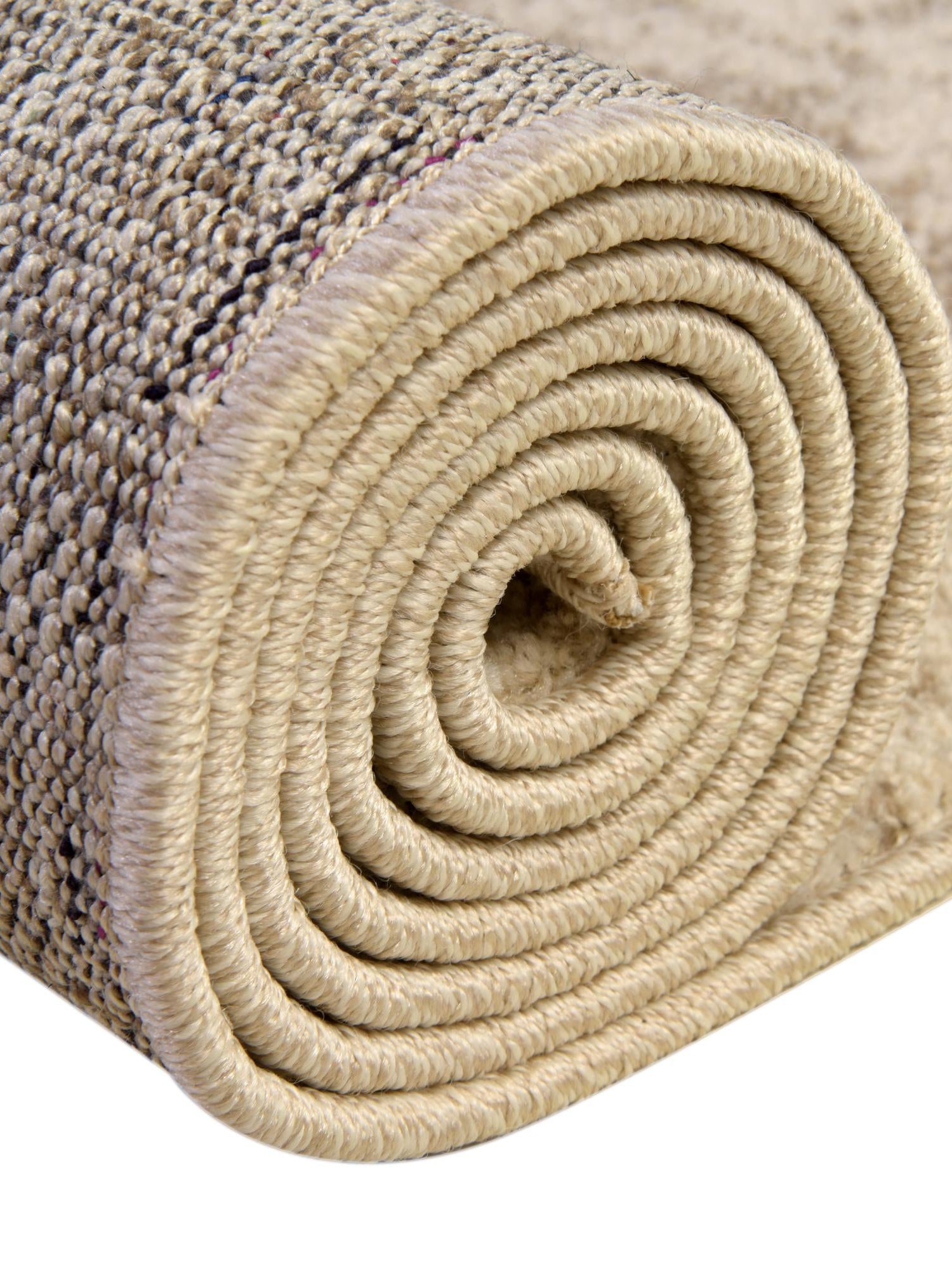 Bone Beige 3' 1 x 6' 1 Del Mar Hearth Half-Round Semicircle Area Rug 100% Polypropylene Easy Clean Stain Resistant Vivid Modern Carpet Mat for Home Decor Interior Designing for Sale at Rug Engine