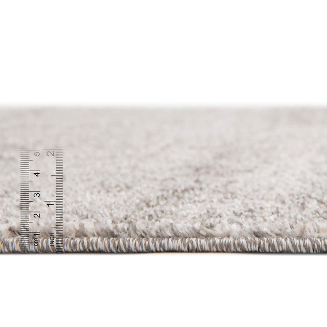 Gray 3' 1 x 6' 1 Del Mar Hearth Half-Round Semicircle Area Rug 100% Polypropylene Easy Clean Stain Resistant Vivid Modern Carpet Mat for Home Decor Interior Designing for Sale at Rug Engine
