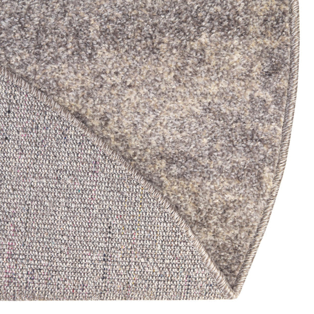 Gray 3' 1 x 6' 1 Del Mar Hearth Half-Round Semicircle Area Rug 100% Polypropylene Easy Clean Stain Resistant Vivid Modern Carpet Mat for Home Decor Interior Designing for Sale at Rug Engine