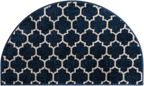 Dark Blue 2' 2 x 3' 7 Trellis Hearth Area Rug
