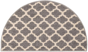 Dark Gray 2' 2 x 3' 7 Trellis Hearth Area Rug