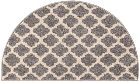 Dark Gray 2' 2 x 3' 7 Trellis Hearth Area Rug
