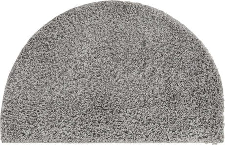 Cloud Gray 2' 7 x 4' 1 Solid Shag Hearth Area Rug Thick Soft Touch Fluffy & Plush Shaggy Pile