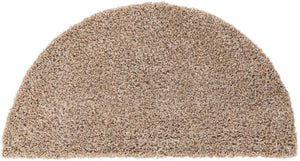 Taupe 3' 1 x 6' 1 Solid Shag Hearth Area Rug Thick Soft Touch Fluffy & Plush Shaggy Pile
