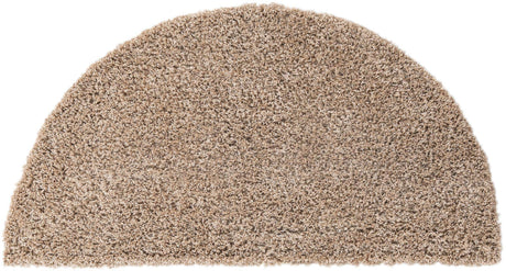 Taupe 3' 1 x 6' 1 Solid Shag Hearth Area Rug Thick Soft Touch Fluffy & Plush Shaggy Pile