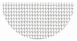 2' x 4' Non-Slip Semicircle Hearth Rug Pad