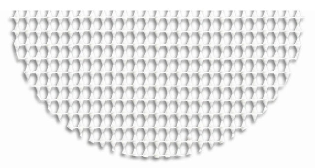 2' x 4' Non-Slip Semicircle Hearth Rug Pad