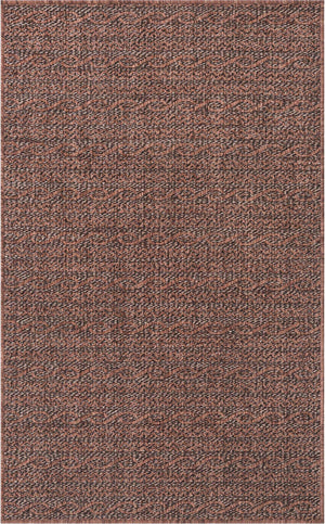 Brown 4' 1 x 6' 1 Outdoor Modern Rectangle Area Rug Weather Resistant for Patio, Deck, Terrace, Balcony, Porch 100% Polypropylene Modern Outside Carpet for Sale at Rug Engine