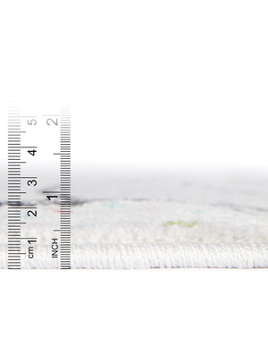 Gray 8' x 8' Whimsy Kids Round Rug