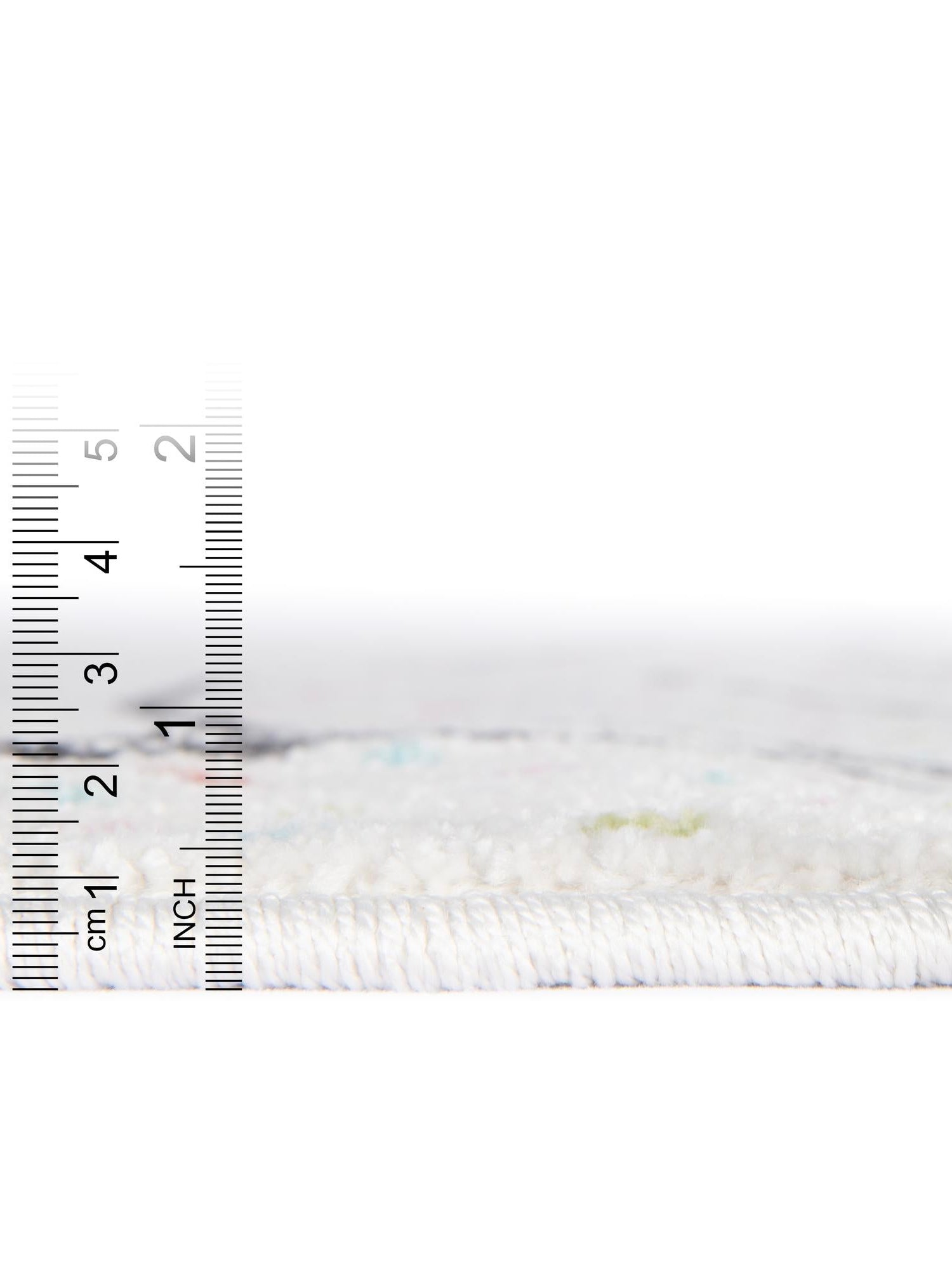 Gray 3' 3 x 3' 3 Whimsy Kids Round Area Rug for Baby Nursery, Toddler Playroom, Bedrooms