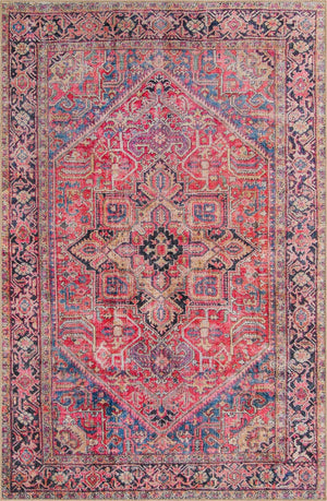 Red 6' 1 x 9' Timeless Washable Rectangle Rug