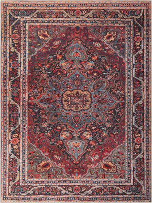 Burgundy 9' 5 x 13' 1 Timeless Washable Rectangle Rug