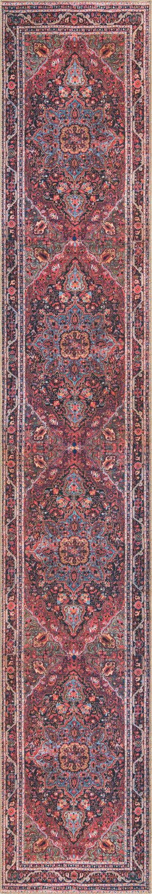 Burgundy 2' 6 x 14' 1 Timeless Washable Runner Rug