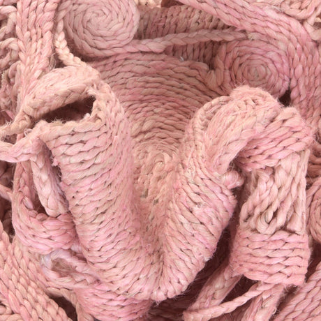 Pink 3' 1 x 3' 1 Braided Jute Round Area Rug 100% Jute Hand Braided Natural Eco-Friendly Boho Style Carpet for Living Rooms Dining Office Space Dorms for Sale at Rug Engine