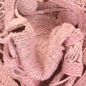 Pink 8' x 10' Braided Jute Oval Rug