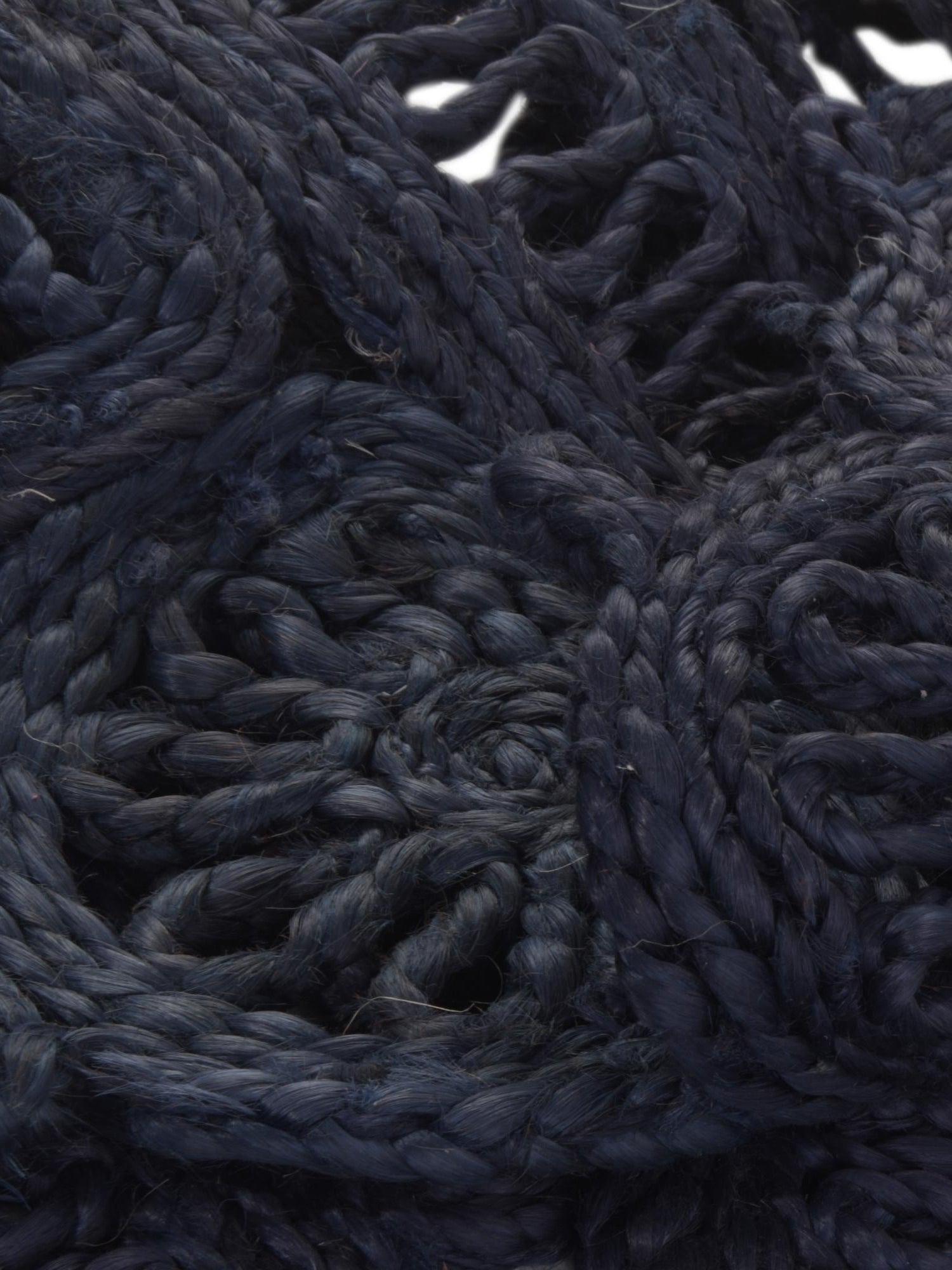 Navy Blue 7' 10 x 10' Braided Jute Oval Area Rug 100% Jute Hand Braided Natural Eco-Friendly Boho Style Carpet for Living Rooms Dining Office Space Dorms for Sale at Rug Engine