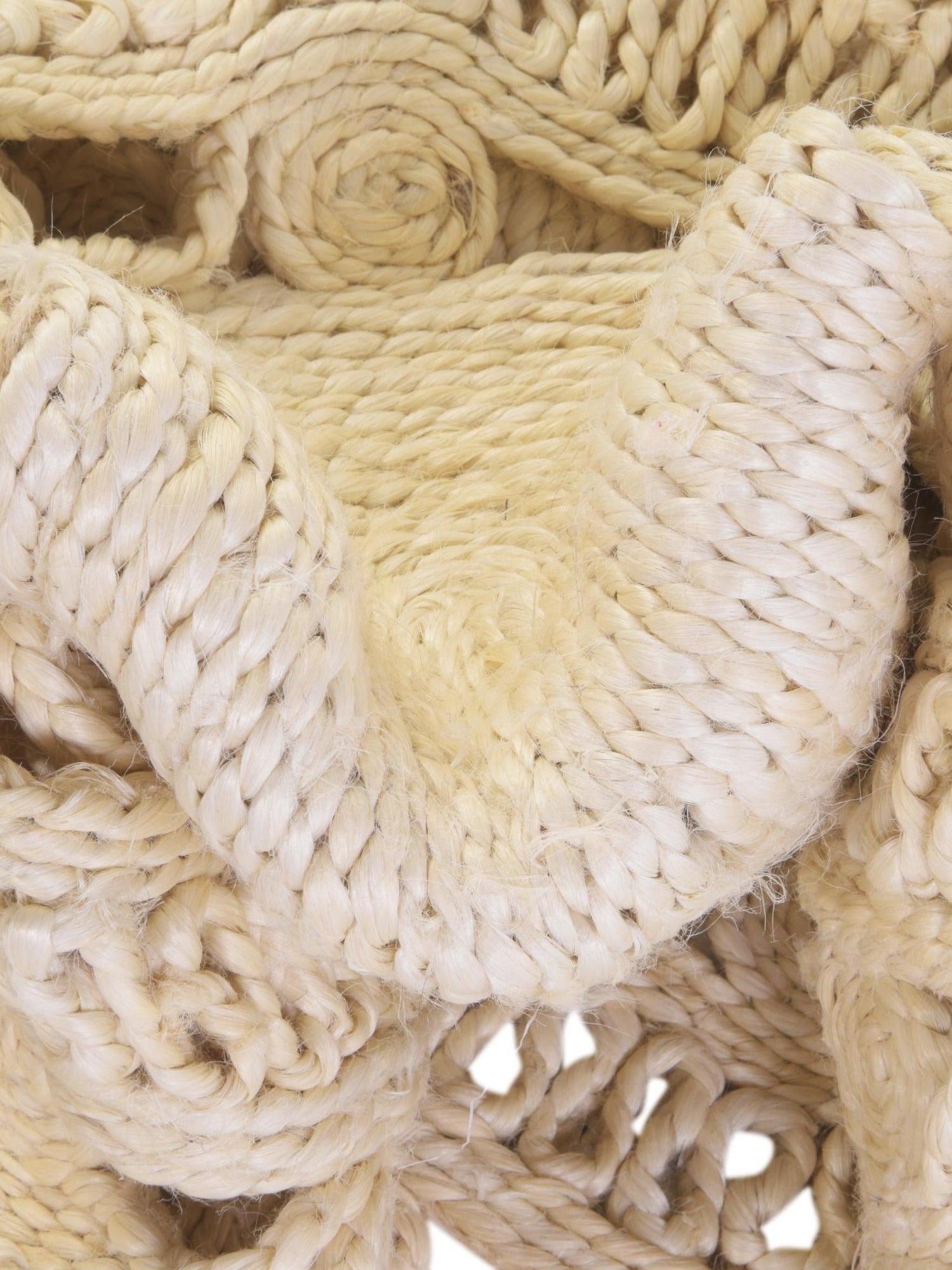 Ivory 2' x 2' Braided Jute Round Area Rug 100% Jute Hand Braided Natural Eco-Friendly Boho Style Carpet for Living Rooms Dining Office Space Dorms for Sale at Rug Engine