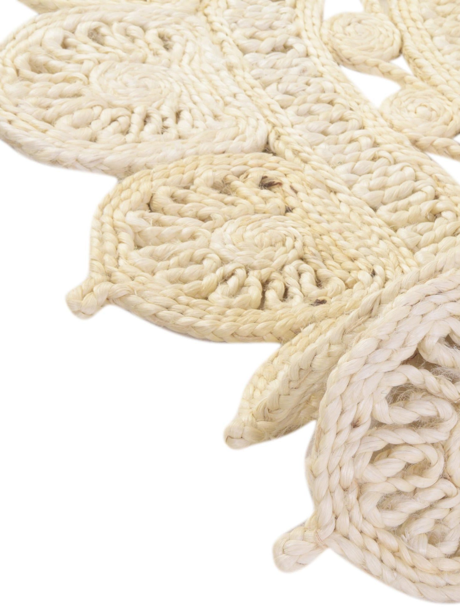 Ivory 2' x 2' Braided Jute Round Area Rug 100% Jute Hand Braided Natural Eco-Friendly Boho Style Carpet for Living Rooms Dining Office Space Dorms for Sale at Rug Engine