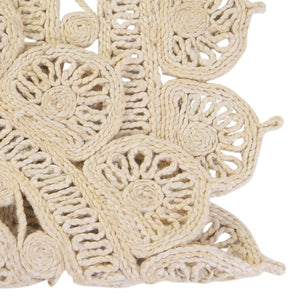 Ivory 2' x 3' 1 Braided Jute Oval Rug