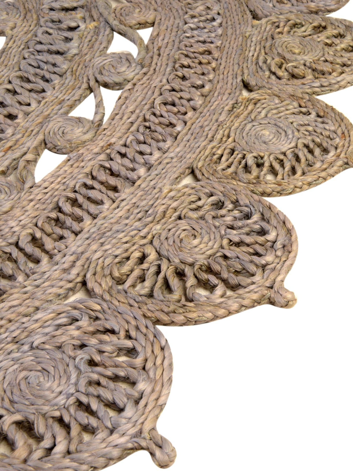 Gray 6' 1 x 6' 1 Braided Jute Round Area Rug 100% Jute Hand Braided Natural Eco-Friendly Boho Style Carpet for Living Rooms Dining Office Space Dorms for Sale at Rug Engine